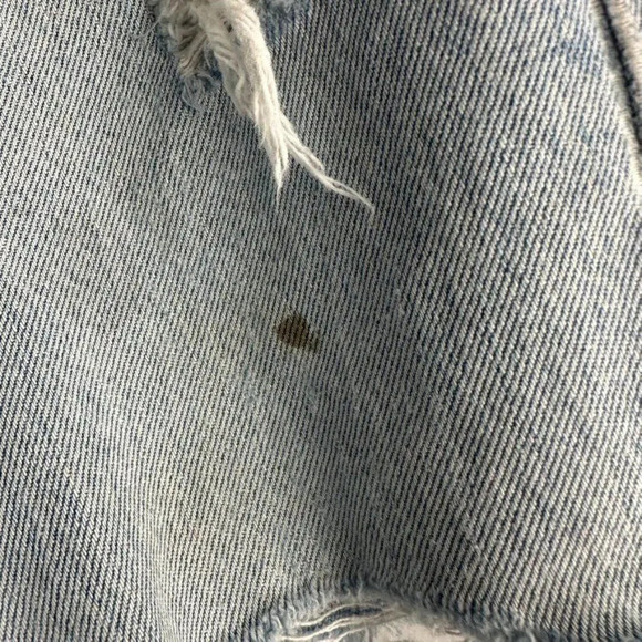 Levi's 501 Button Fly Jean Shorts Women's 31 Blue Distressed - Picture 8 of 14